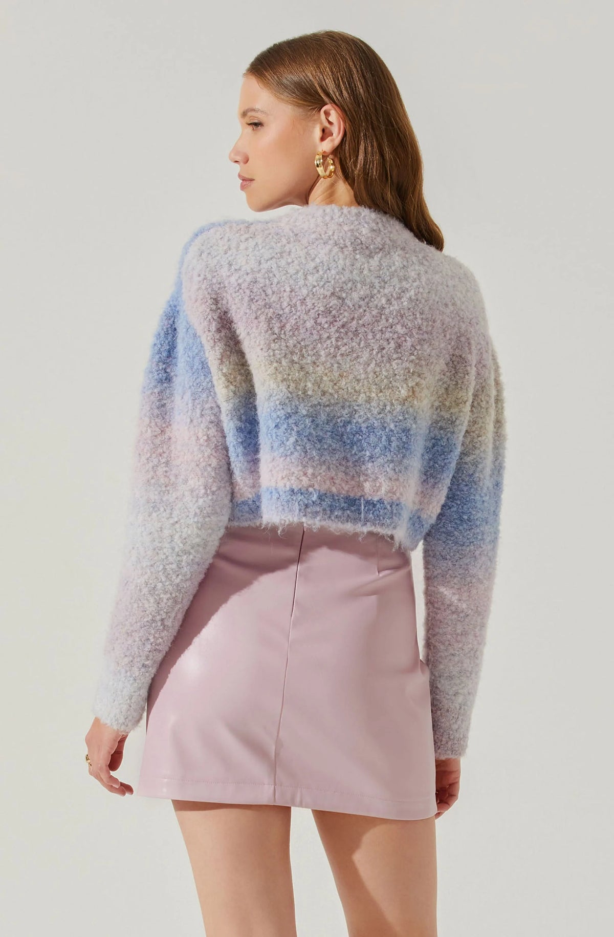 Alita Cropped Ombre Sweater - JoeyRae