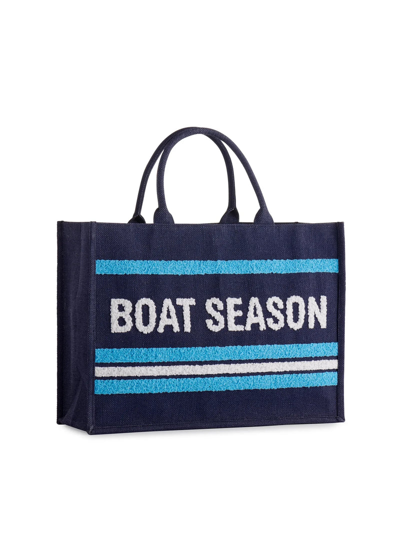 Boat Season Beach Bag Navy - JoeyRae