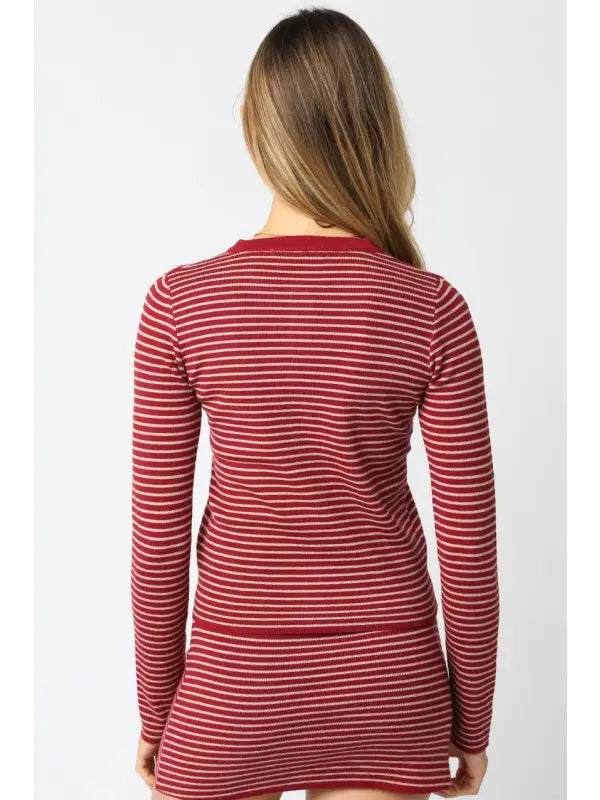 Greta Stripe Knit Top - JoeyRae