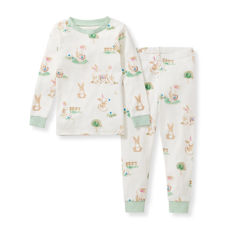 Bunny Egg Hunt Organic Cotton Pajama Set - JoeyRae