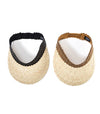 Two Tone Playa Straw Visor Cocoa/Natural