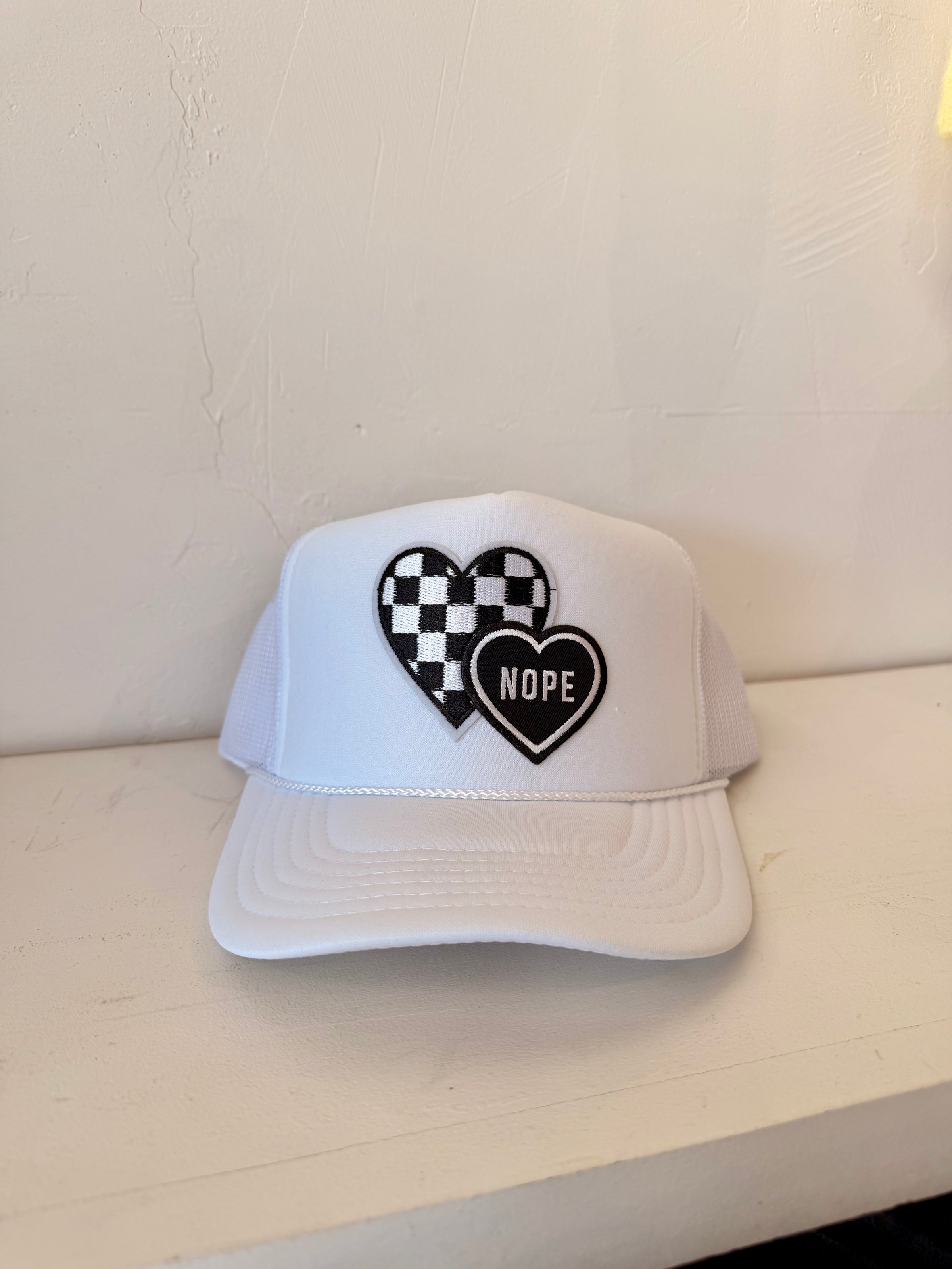 Nope Check Heart Trucker