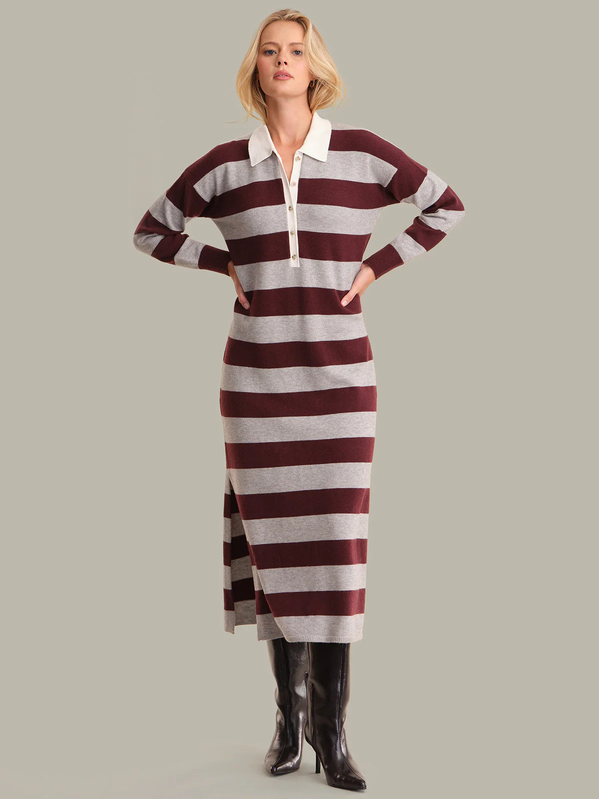 Rugby Stripe Maxi Dress