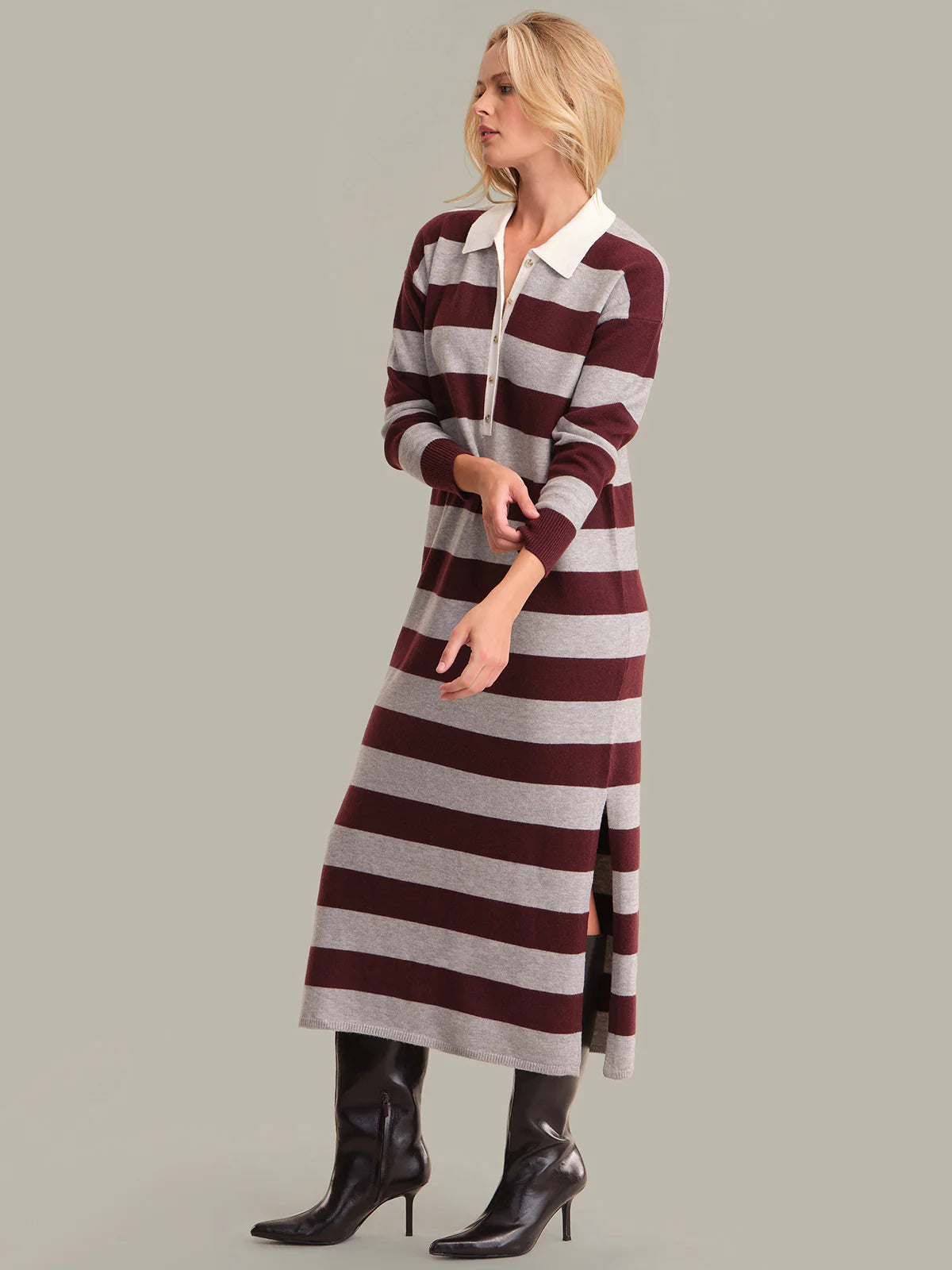 Rugby Stripe Maxi Dress