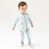Hockey Stone Blue 2 Way Zipper Romper