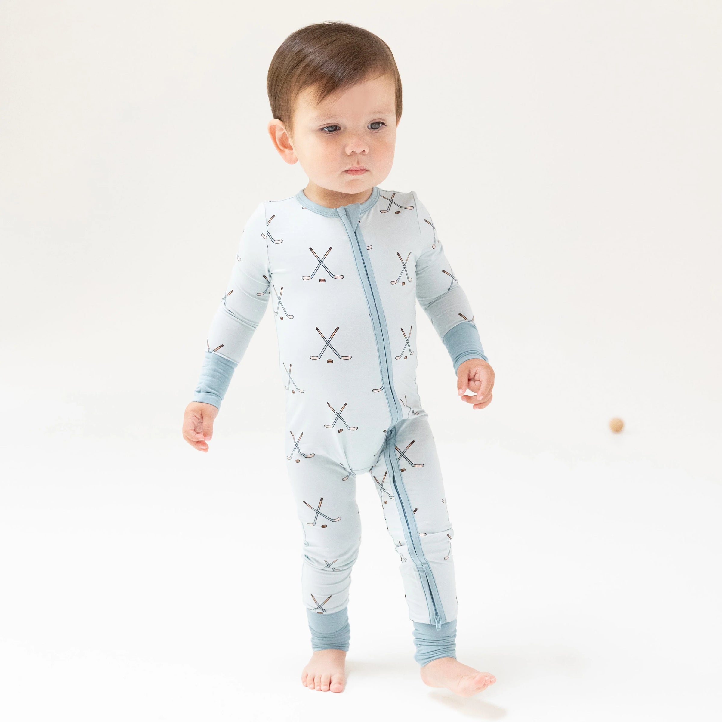 Hockey Stone Blue 2 Way Zipper Romper