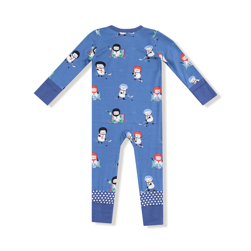 Snow Folks Ice Hockey 2 Way Zipper Romper