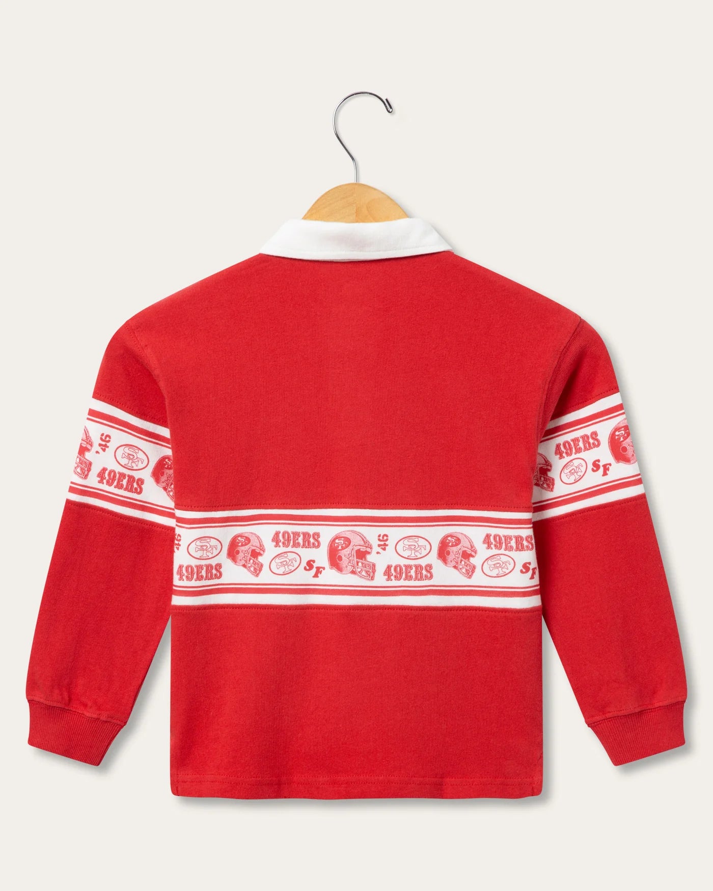 49ers Kids Helmet Rugby Top