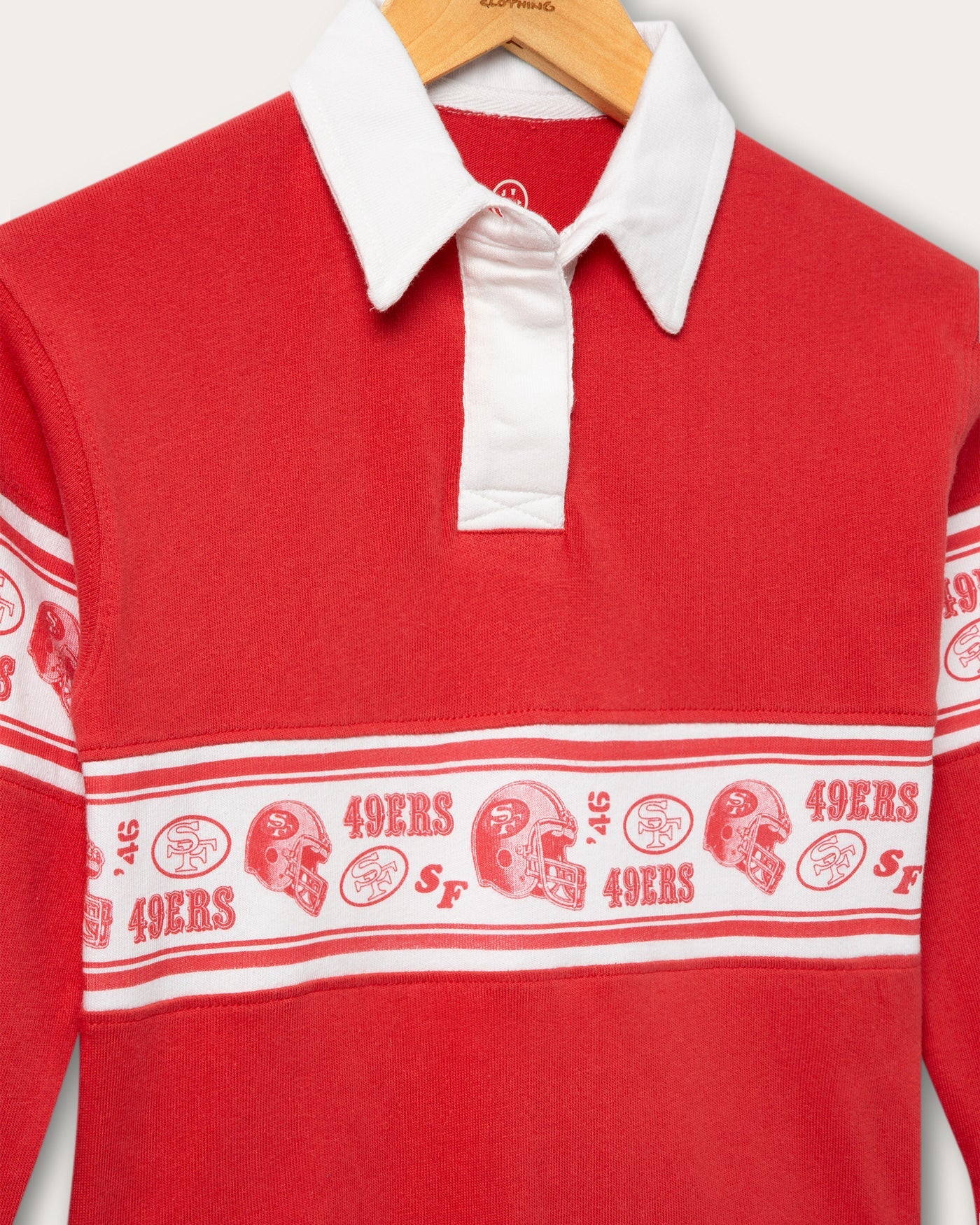49ers Kids Helmet Rugby Top