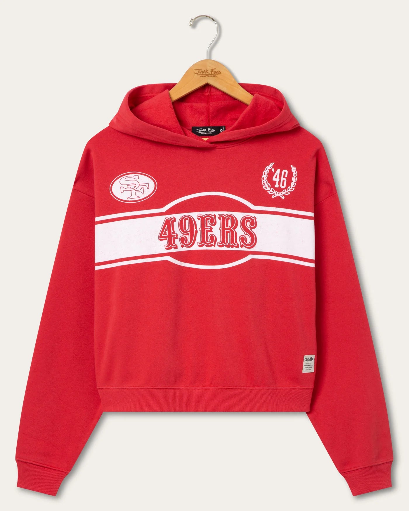 San Francisco 49ers Oversized Crop Hoodie