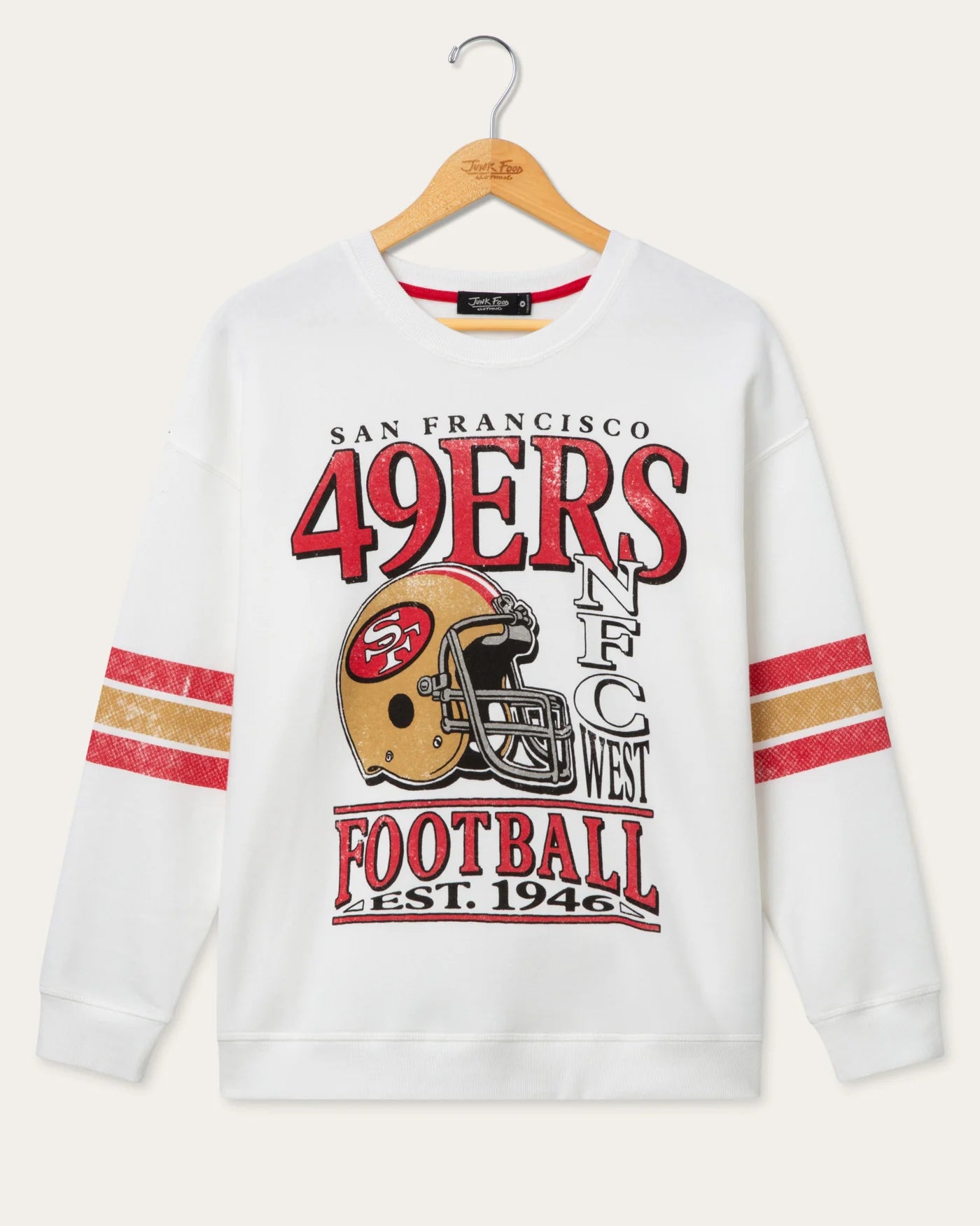 San Francisco 49ers Oversized Stripped Fleece