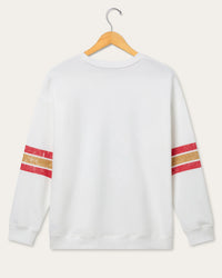 San Francisco 49ers Oversized Stripped Fleece