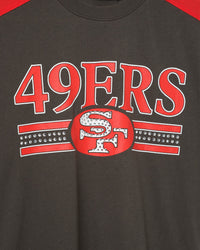 49ers Bling Striped Crop Tee - JoeyRae