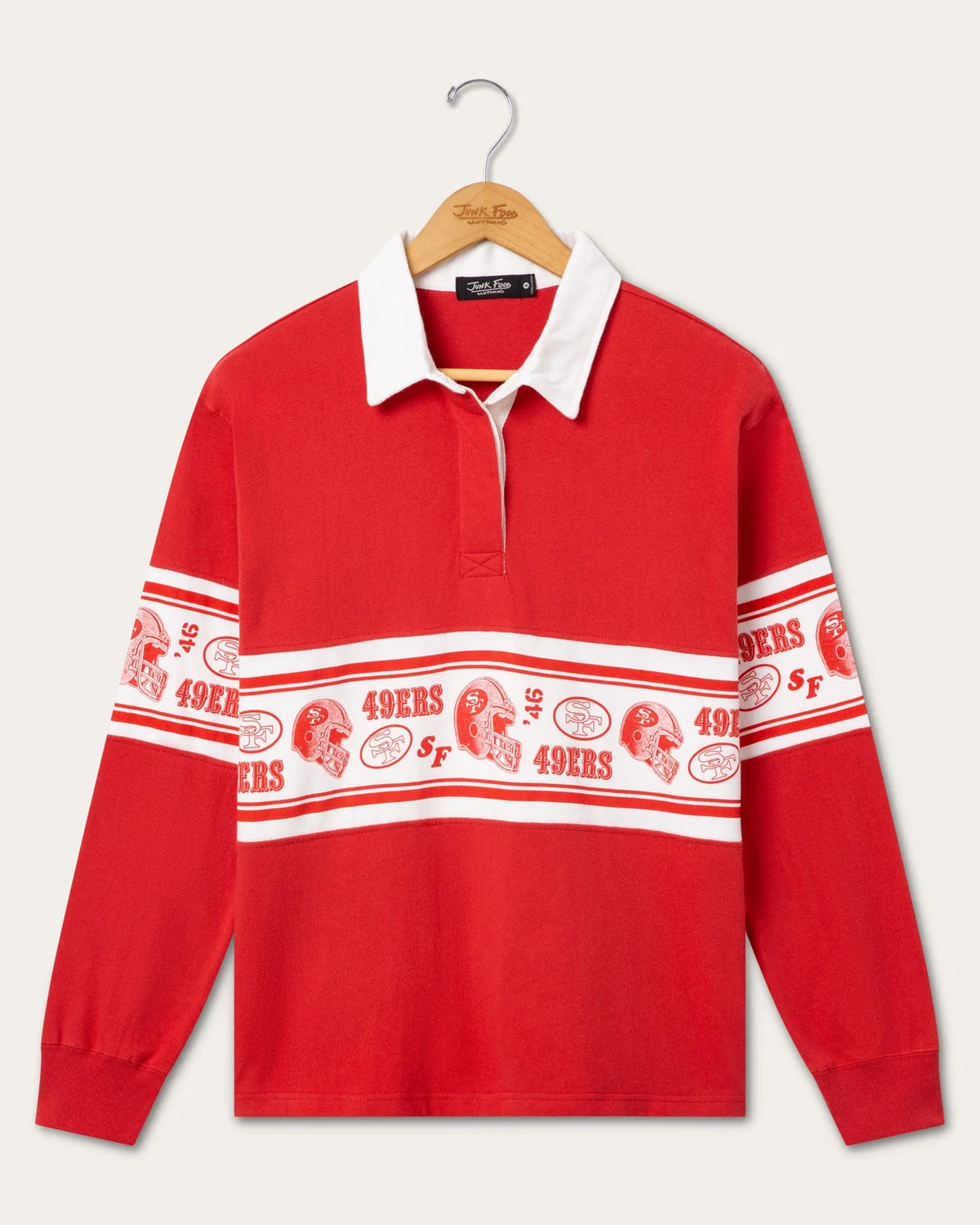 49ers Women's Helmet Rugby Top - JoeyRae
