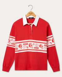 49ers Women's Helmet Rugby Top - JoeyRae
