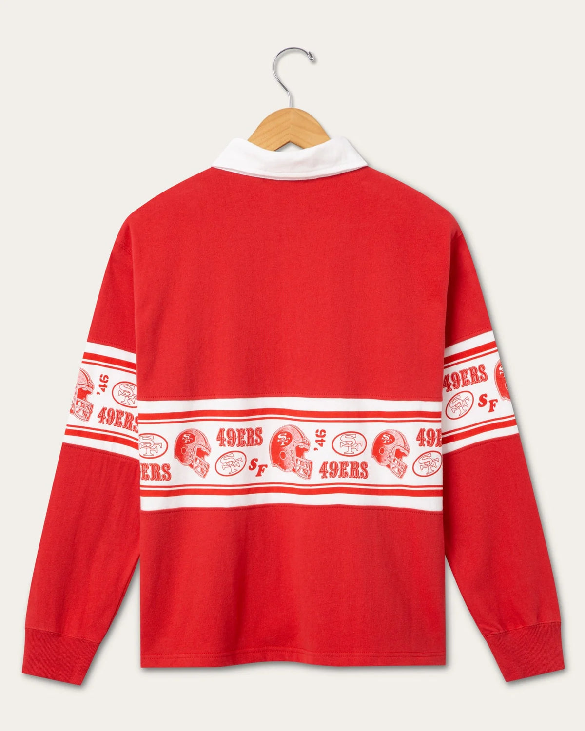 49ers Women's Helmet Rugby Top - JoeyRae