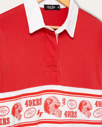 49ers Women's Helmet Rugby Top - JoeyRae