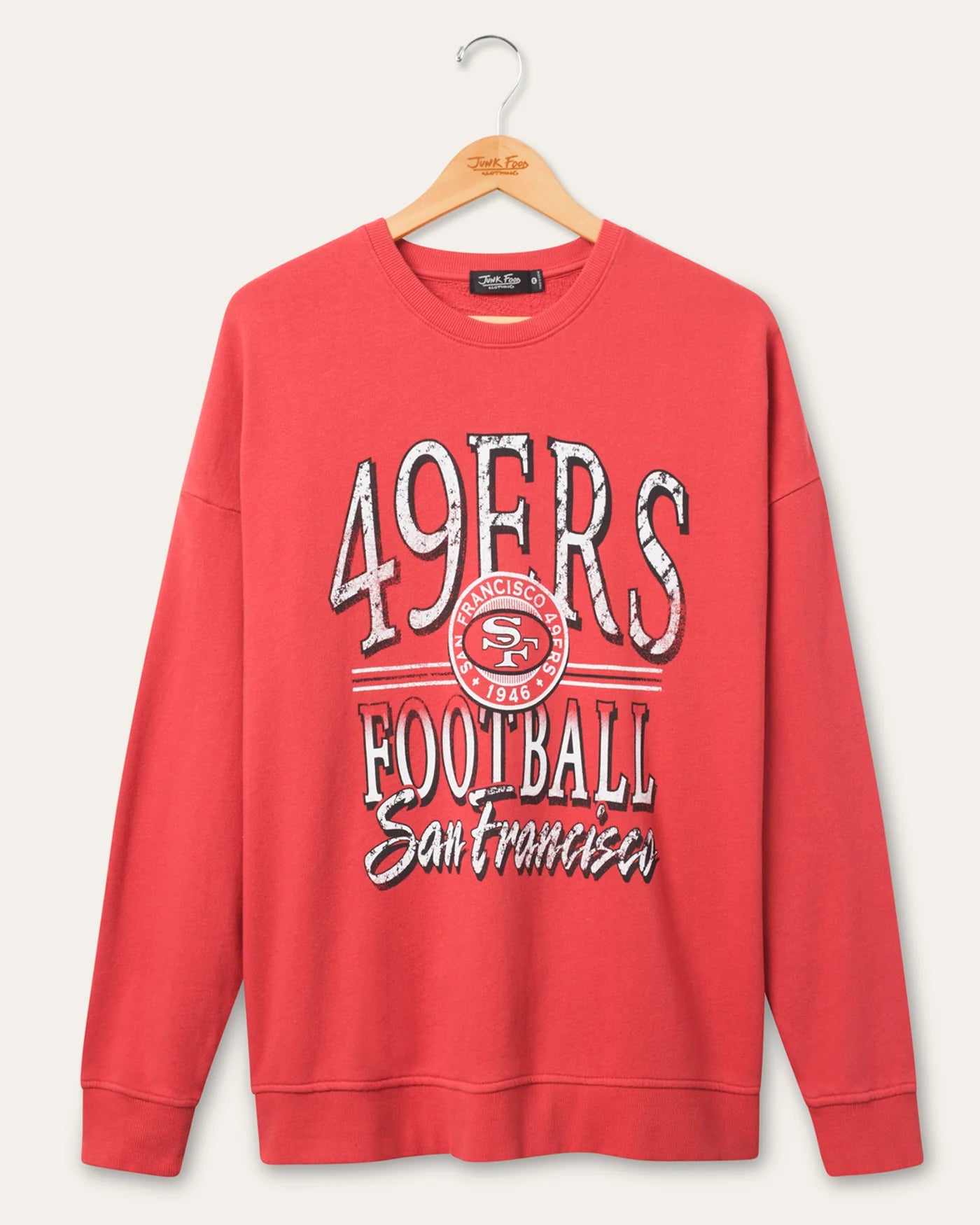San Francisco 49ers Lateral Crew Fleece