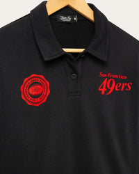 San Francisco 49ers Polo Crop Fleece - JoeyRae