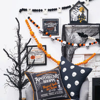 Halloween Spooky Ghost Pom-Pom Garland