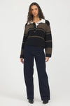 Woodland Stripe Collared Sweater - JoeyRae