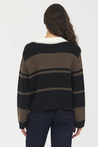 Woodland Stripe Collared Sweater - JoeyRae