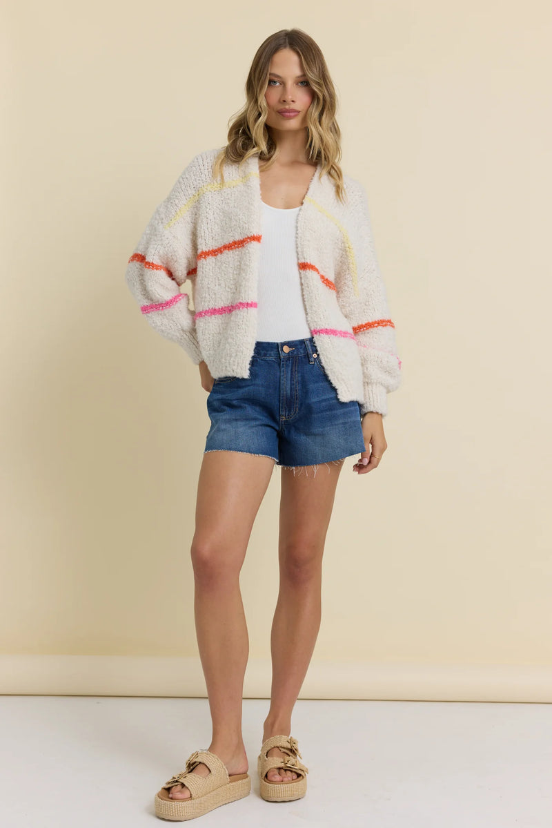 Multi Striped Cardigan - JoeyRae