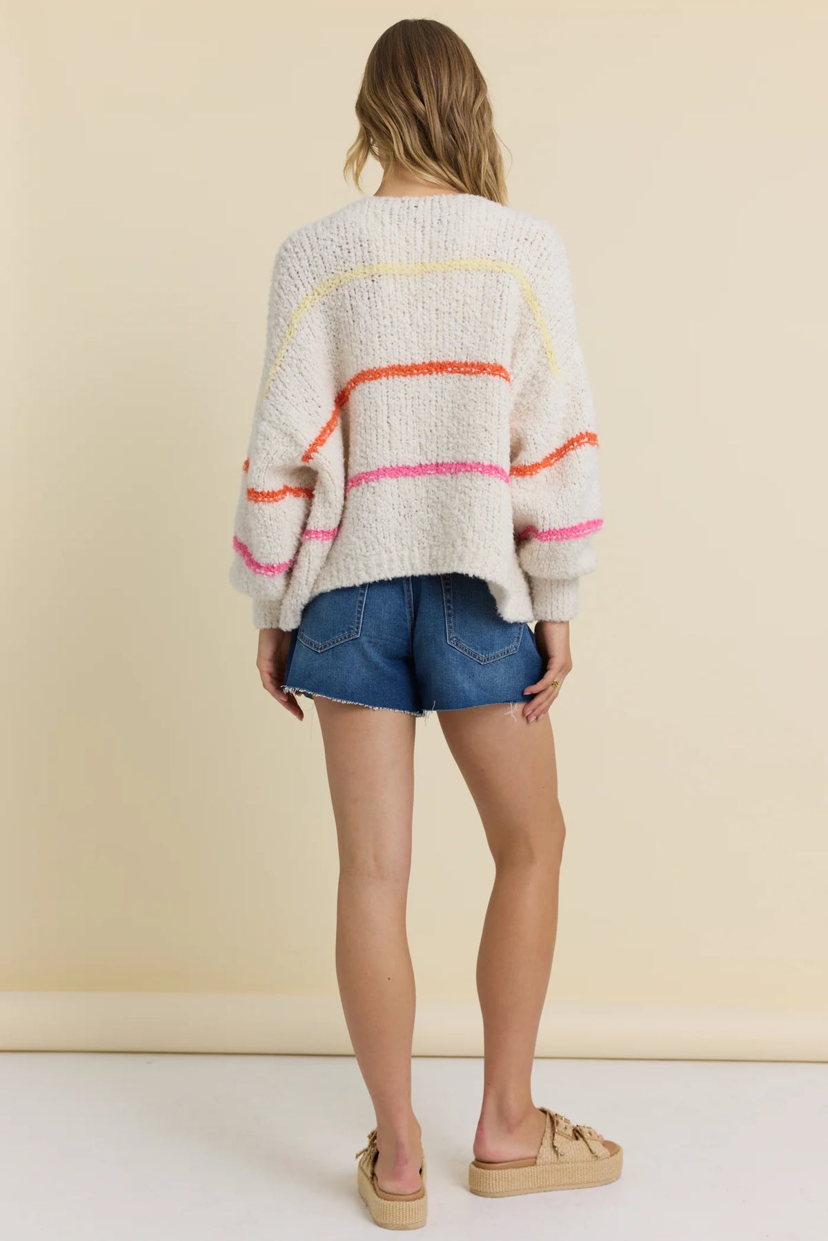 Multi Striped Cardigan - JoeyRae