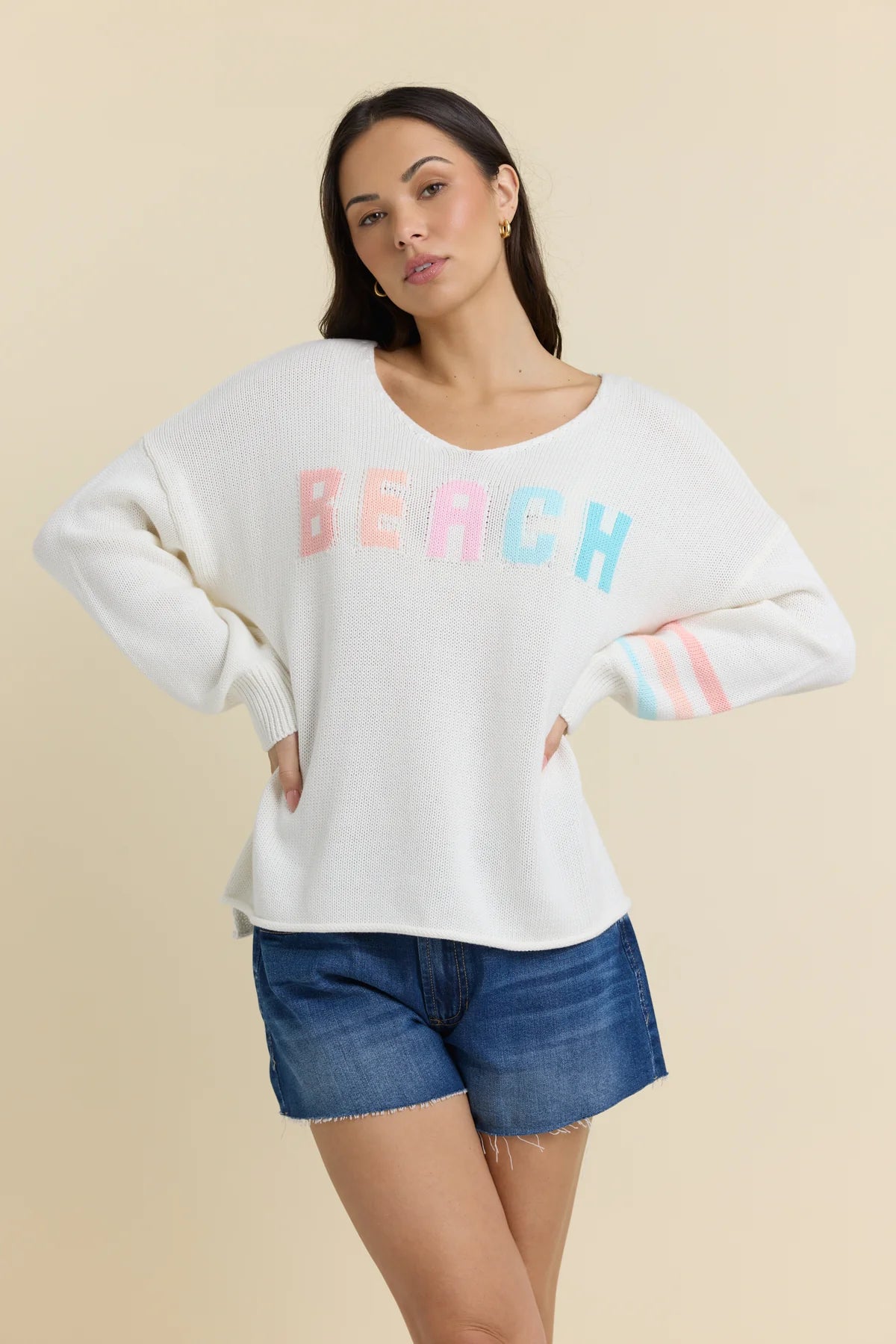 Multi Sorbet Beach Sweater - JoeyRae