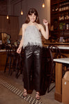 Bijou Feather Top Pewter - JoeyRae