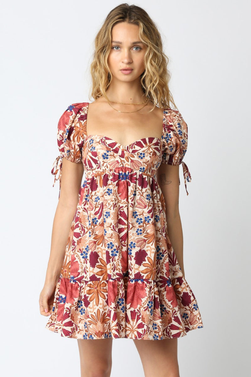 Nana Floral Babydoll Dress - JoeyRae