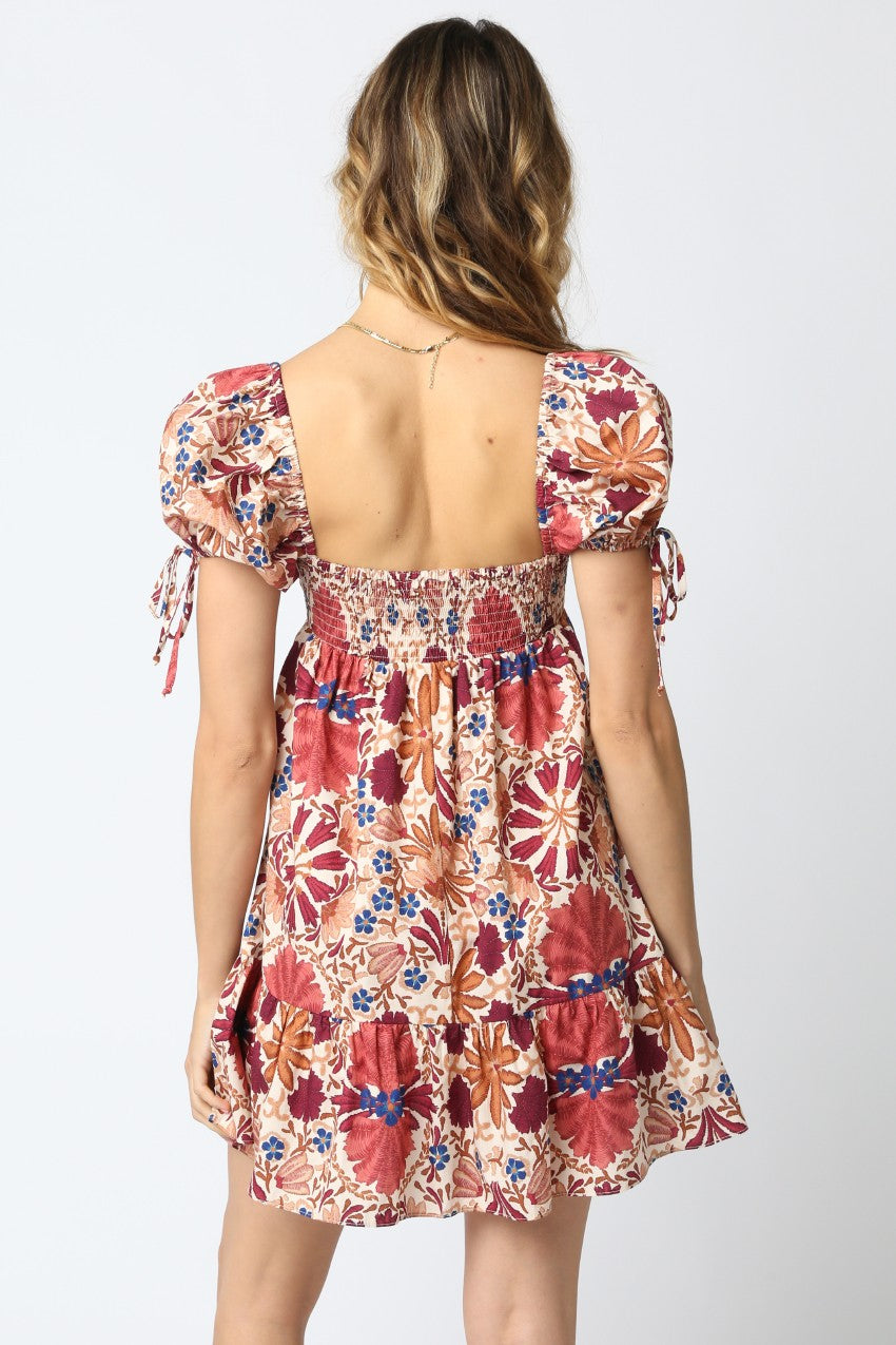 Nana Floral Babydoll Dress - JoeyRae