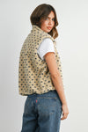 Floral Fleece Sleeveless Vest