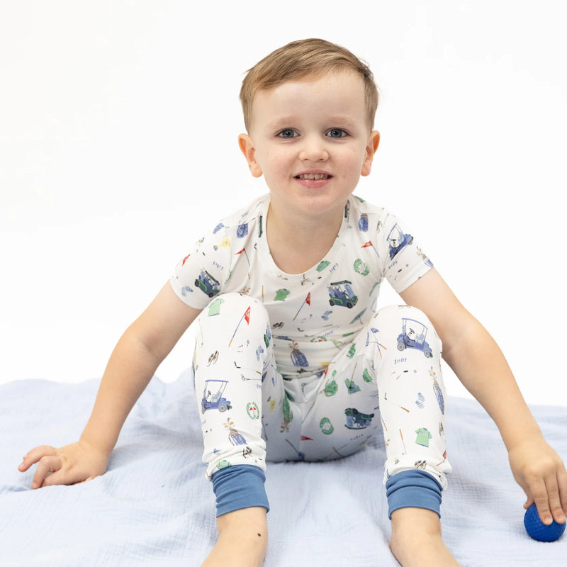 Golf Things Short Sleeve Loungewear Set - JoeyRae