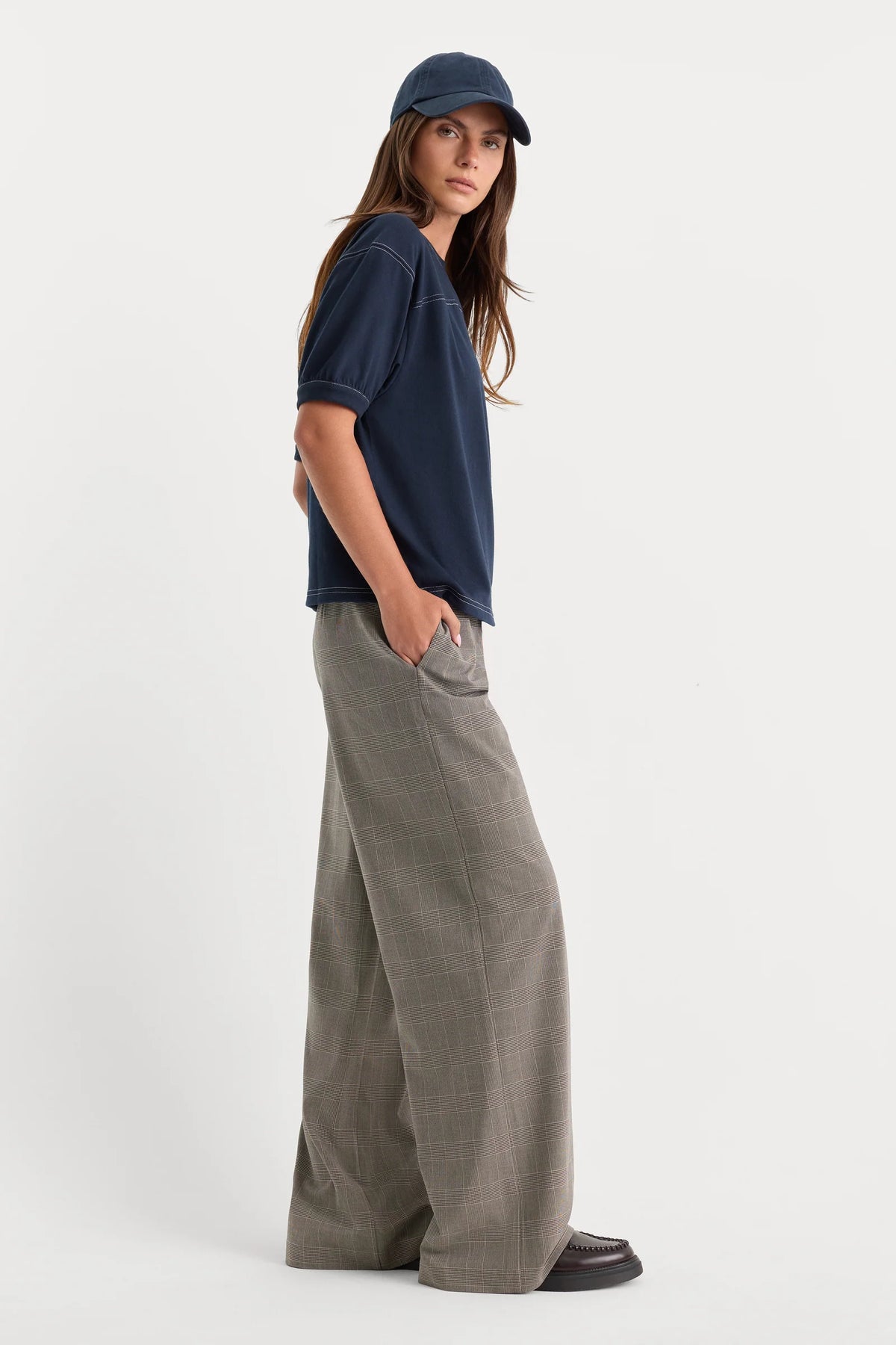 The Plaid Pull On Trouser