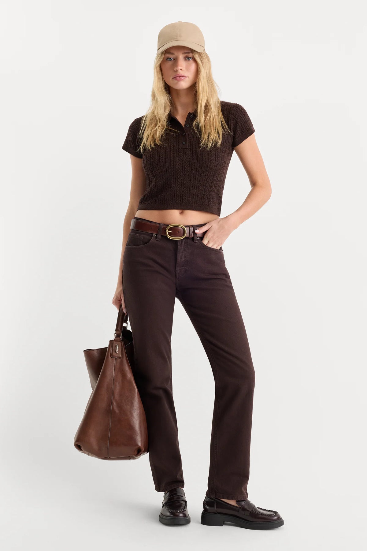 Vintage Straight Jeans Espresso - JoeyRae
