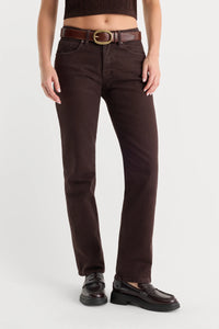 Vintage Straight Jeans Espresso - JoeyRae