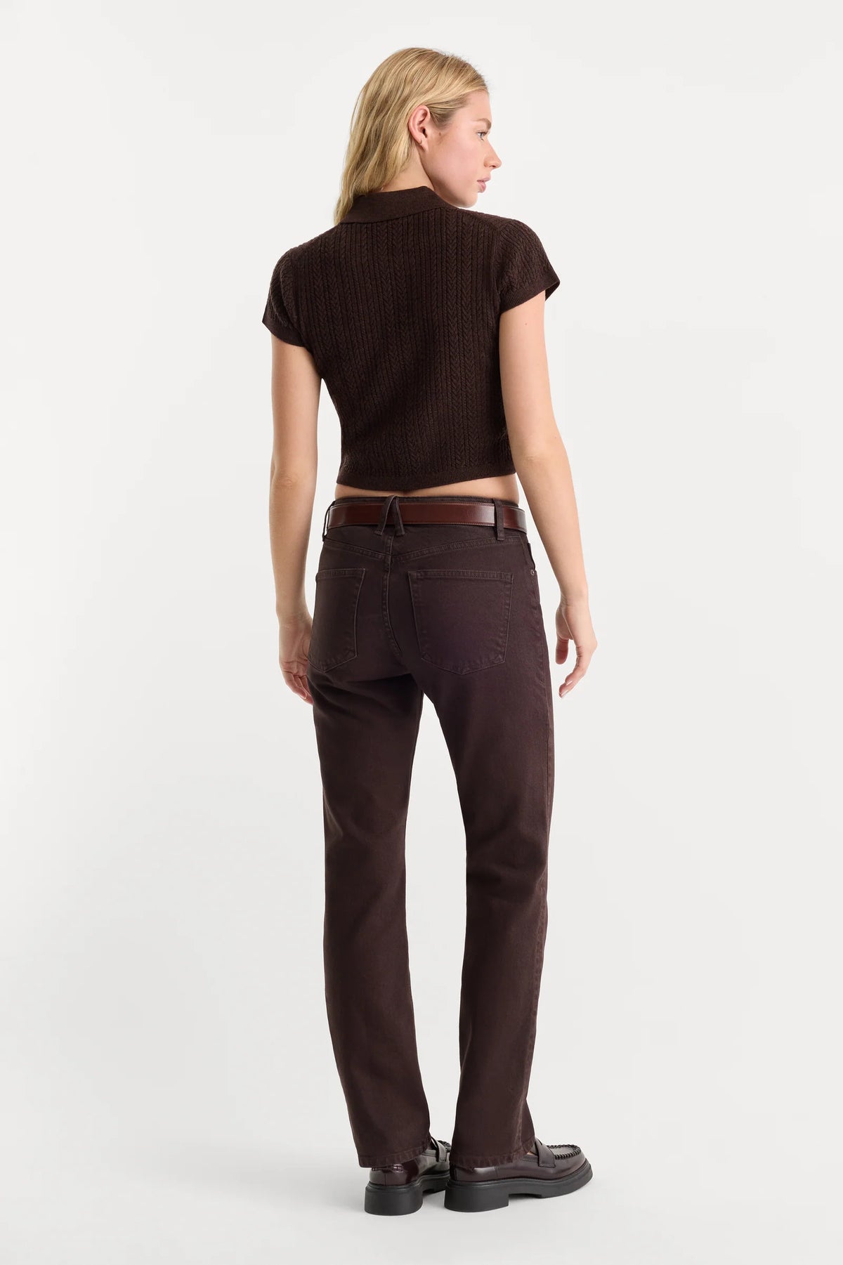 Vintage Straight Jeans Espresso - JoeyRae