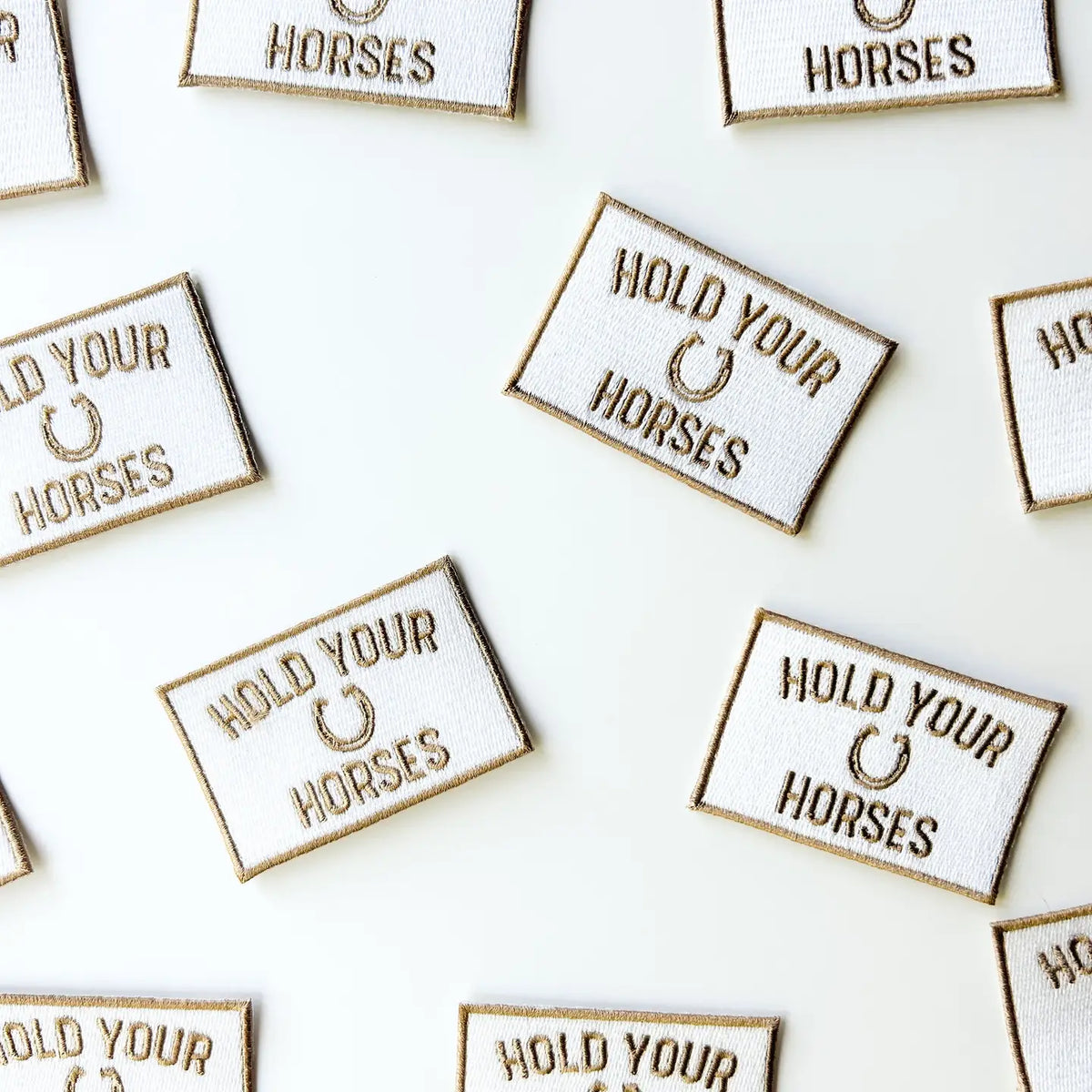 Hold Your Horses Patch Brown & White - JoeyRae