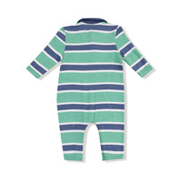 Rugby Stripe Polo Romper