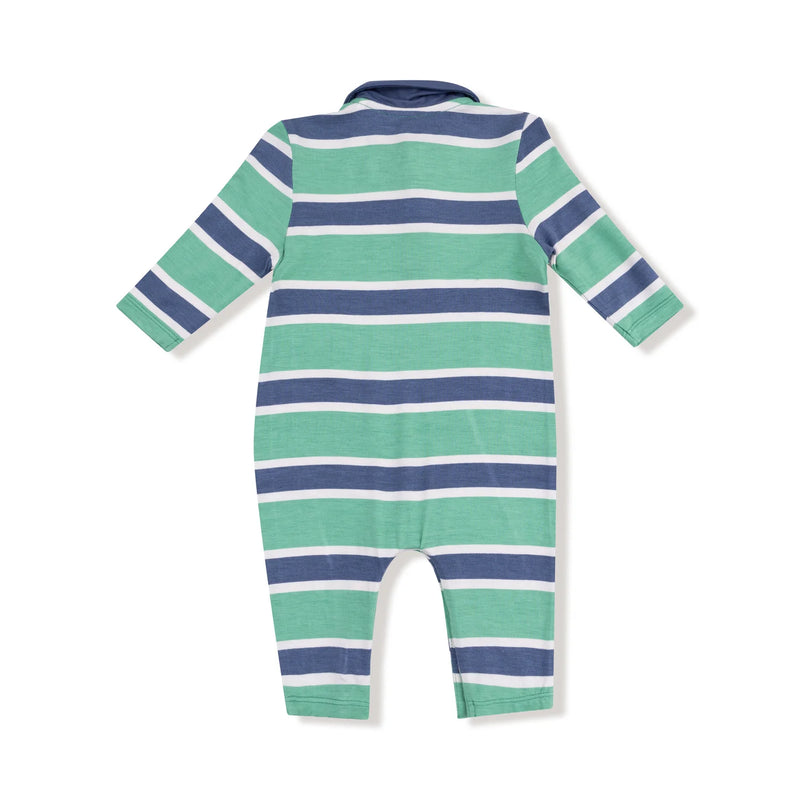 Rugby Stripe Polo Romper