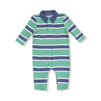 Rugby Stripe Polo Romper