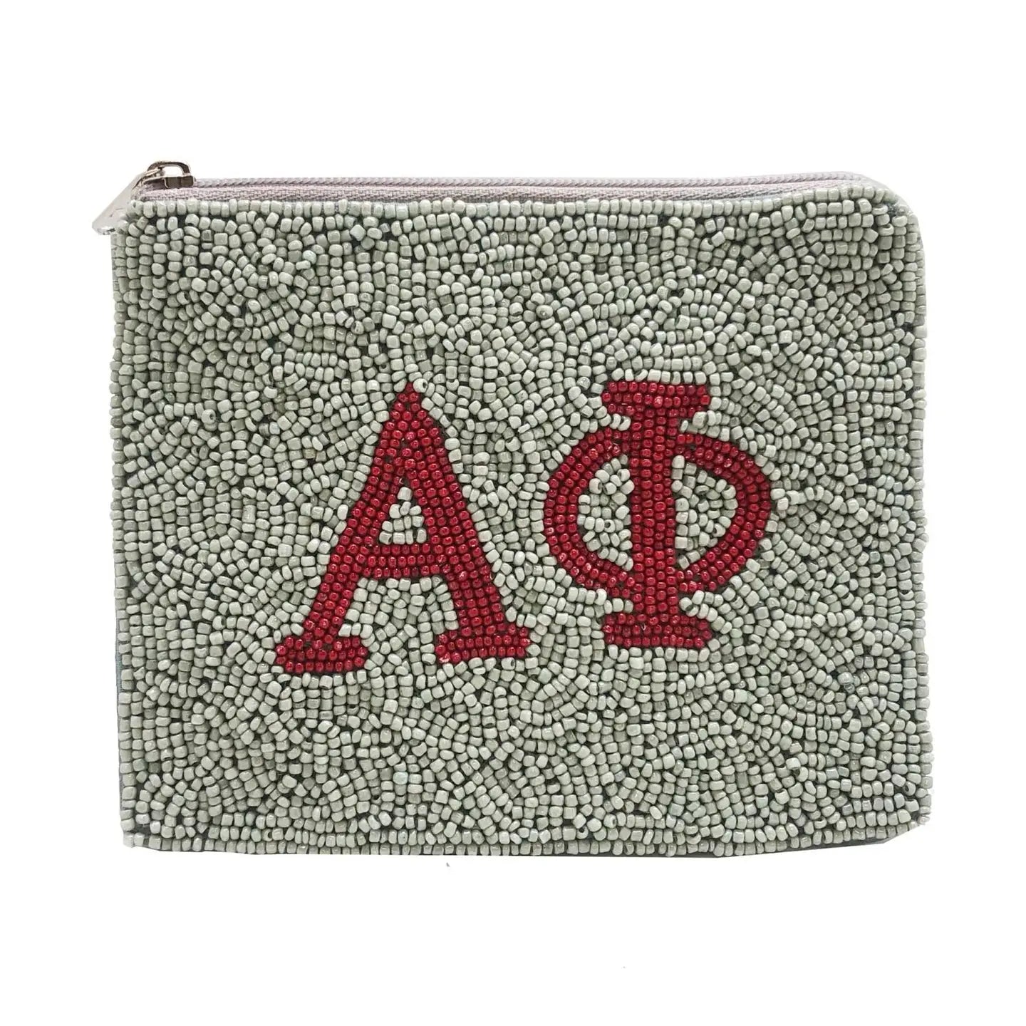 Alpha Pi Beaded Coin Pouch - JoeyRae
