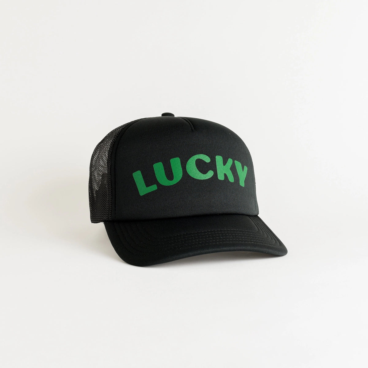 Lucky Recycled Trucker Hat Black