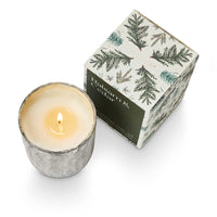 Balsam & Cedar Small Luxe Glass Sanded Mercury Candle - JoeyRae