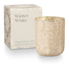 Winter White Small Sanded Mercury Luxe Glass Candle - JoeyRae