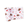 Red Touchdown Time Swaddle Blanket