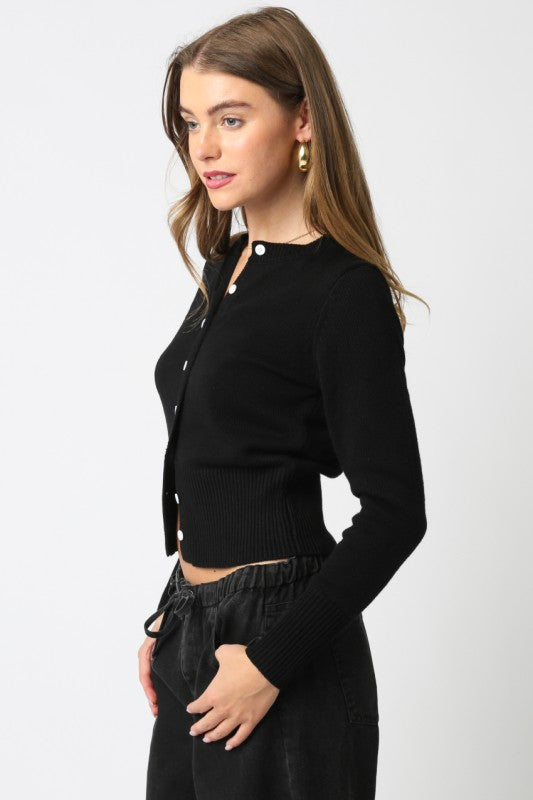 Mekalia Button Knit Top