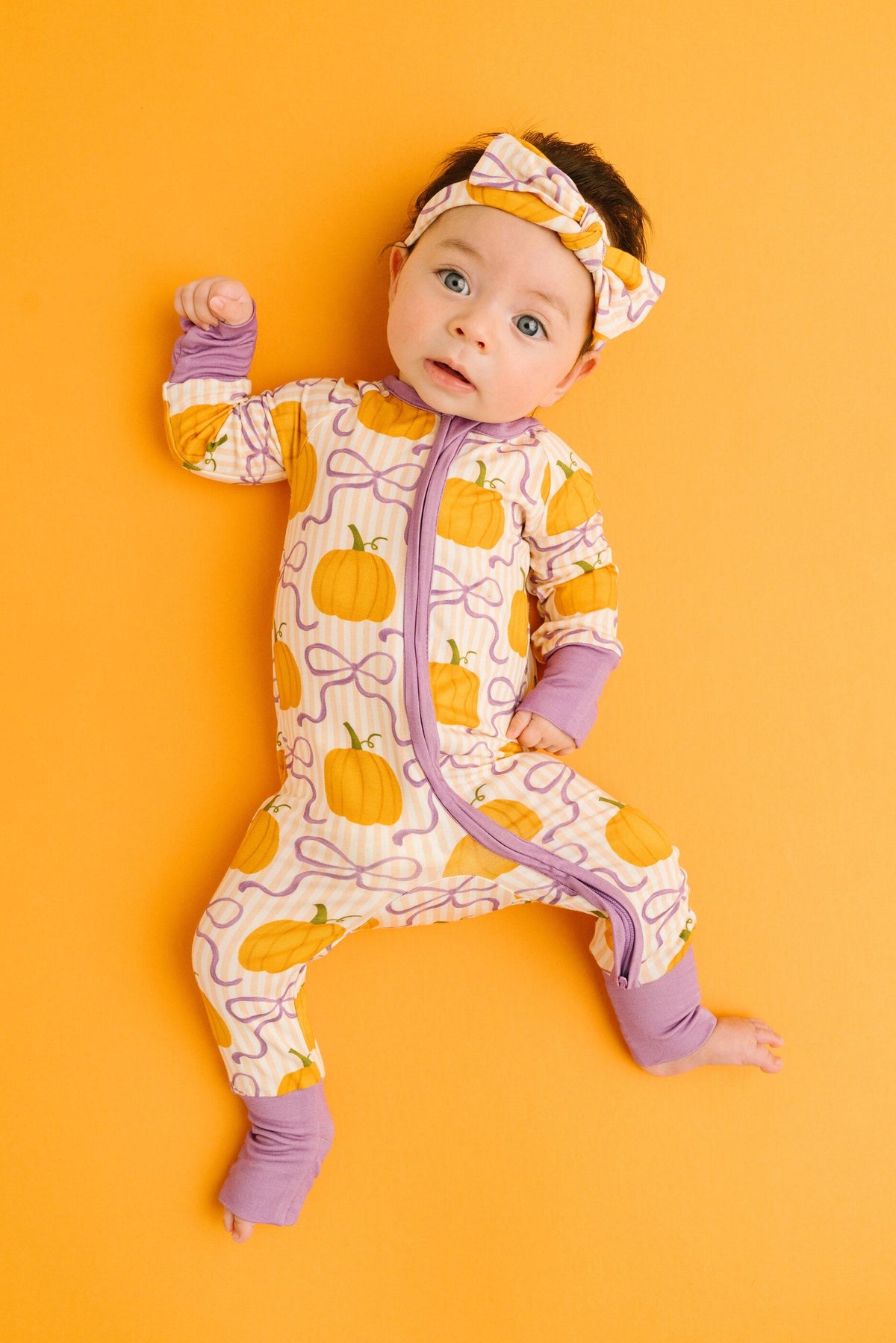 Pumpkin & Bows Bamboo Sleeper