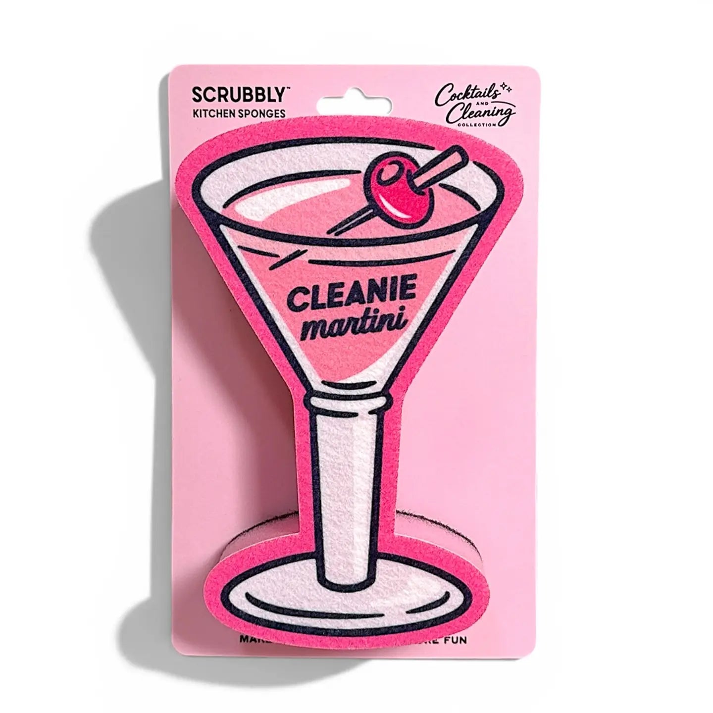 Martini Scrubbly Pink Cleanie Sponge
